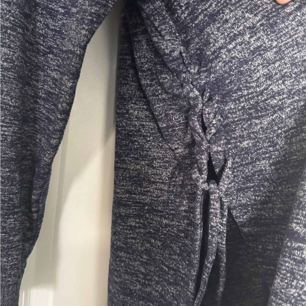 Gap Navy Blue Oversized Sweater with tie sides - Picture 4 of 6